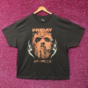 Friday the 13th Jason Voorhees' Hockey Mask Horror Graphic T-Shirt 3XL